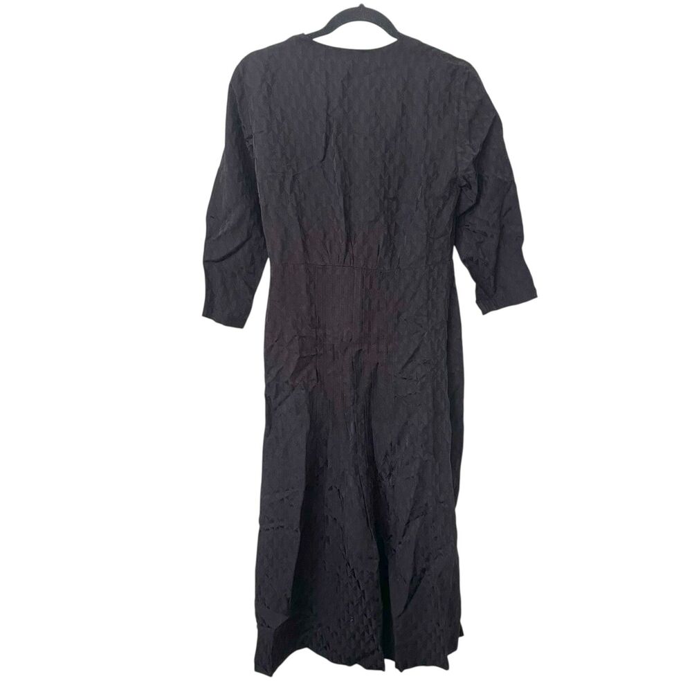 NEW NWT SANDRO Anaya Jacquard Midi Dress Black Sz 38‎ - Picture 4 of 7
